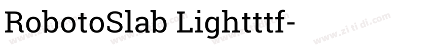 RobotoSlab Lightttf字体转换
